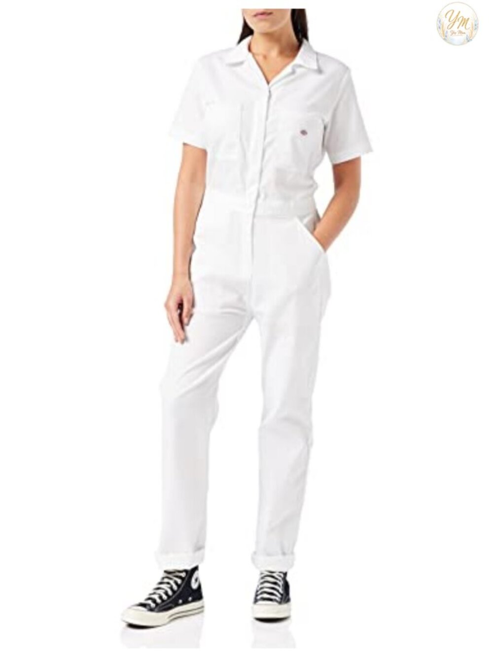 Dickies Women's Flex Coverall Jumpsuit Workwear Lightweight Zip